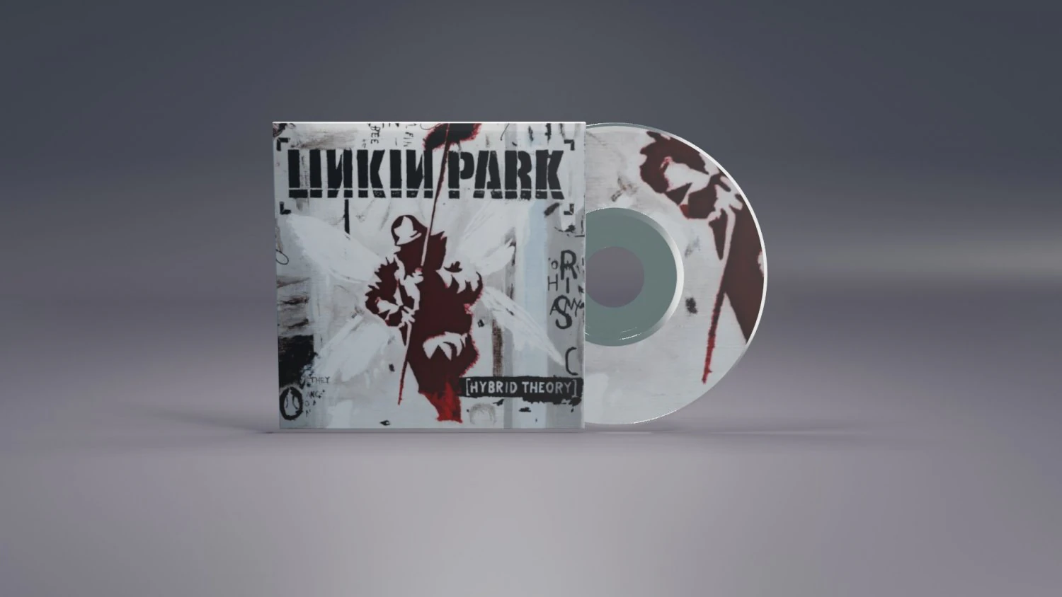 Disk Album Linkin Park Hybrid Theory 3D Model .c4d .max .obj .3ds .fbx .stl .blend 