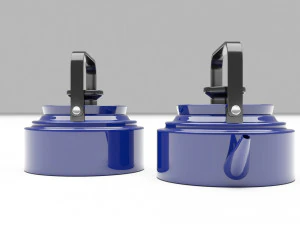Ceramic Teapot 3D Model