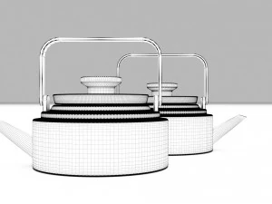 Ceramic Teapot 3D Model