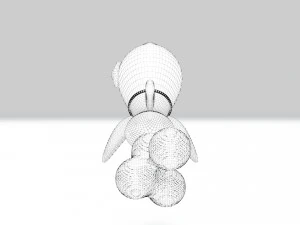 Cartoon Rocket 3D Model