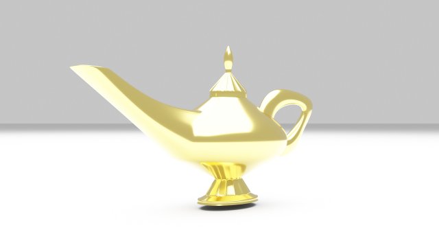 Magic Lamp 3D Модель .c4d .max .obj .3ds .fbx .stl .blend 