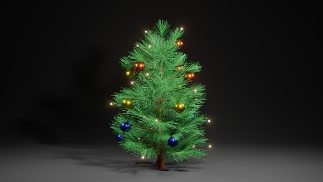Christmas Tree Modello 3D .c4d .max .obj .3ds .fbx .stl .blend 