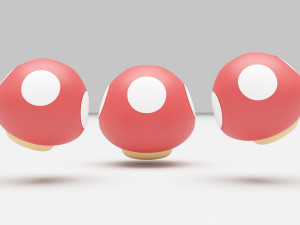 Super Mushroom - Super Mario Bros 3Dモデル