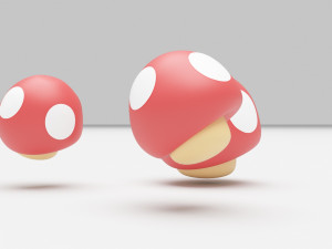 Super Mushroom - Super Mario Bros 3Dモデル
