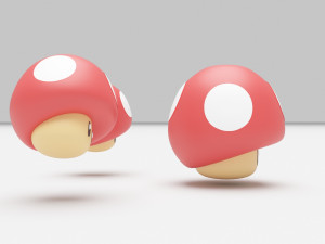 Super Mushroom - Super Mario Bros 3Dモデル