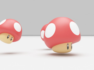 Super Mushroom - Super Mario Bros 3Dモデル
