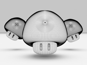 Super Mushroom - Super Mario Bros 3Dモデル