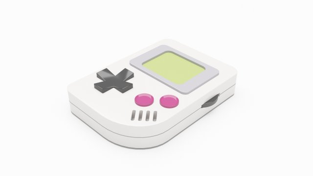 Game Boy Pocket Model 3D .c4d .max .obj .3ds .fbx .stl .blend 