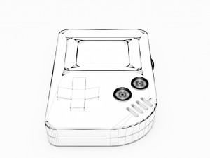 Game Boy Pocket Model 3D