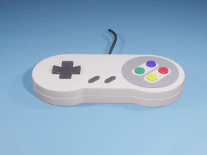Controller di gioco SNES Modello 3D
