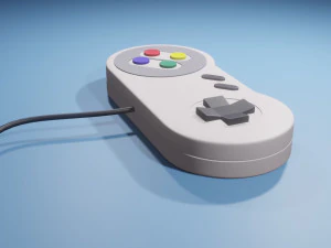 Controller di gioco SNES Modello 3D