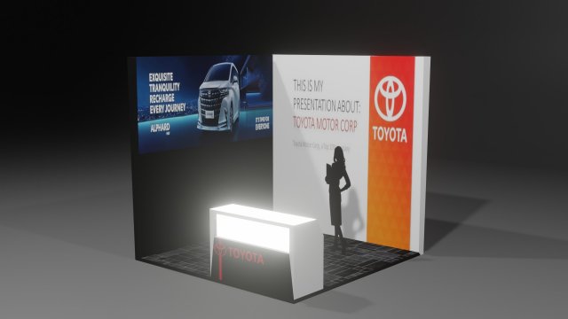 Presentation Stage 3D Модель .c4d .max .obj .3ds .fbx .stl .blend 