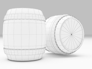 Wood Barrel Modèle 3D