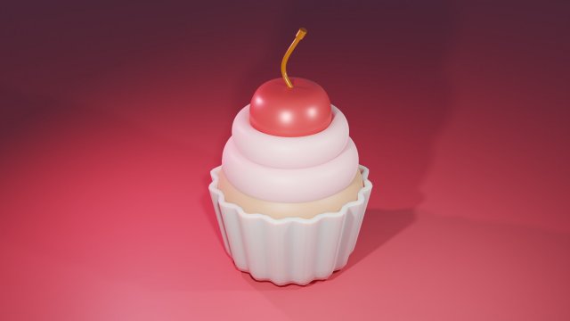 Cupcake Modèle 3D .c4d .max .obj .3ds .fbx .stl .blend 