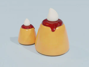 プリン 3Dモデル