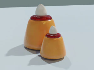 Pudding 3D Model