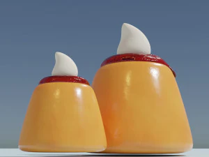 Pudding 3D Model