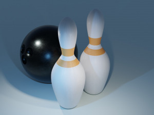 Bowling Pins 3D 模型