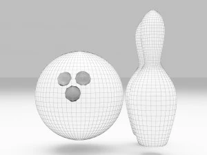 Bowling Pins 3D Model