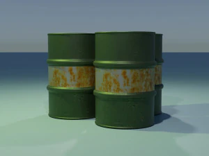 Oil Barrel 3D Model