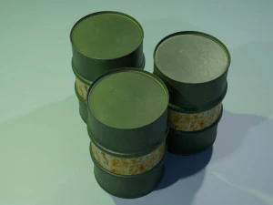 Oil Barrel 3D Model