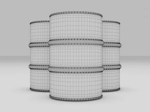 Oil Barrel 3D Model