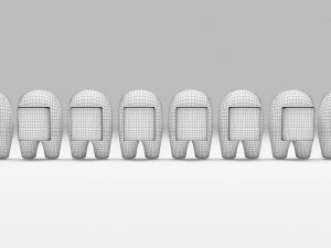 Among Us Characters 3D Model