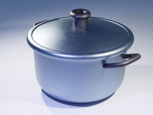 Stainless Steel Pan Model 3D