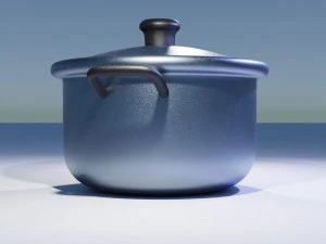 Stainless Steel Pan 3D Model