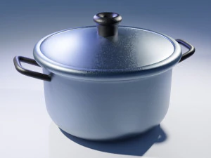 Stainless Steel Pan 3D Model