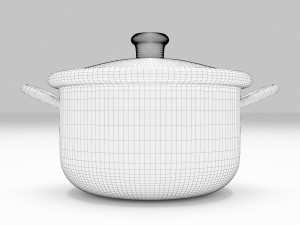 Stainless Steel Pan Modelo 3D