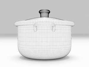 Stainless Steel Pan Modelo 3D