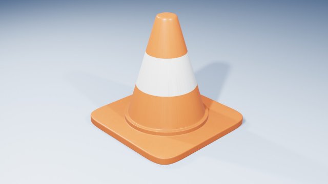 Safety Cone 3D 模型 .c4d .max .obj .3ds .fbx .stl .blend 
