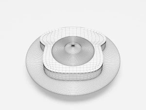 Egg In a Hole 3D Model