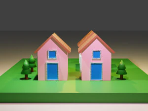 Miniature Housing 3D Model
