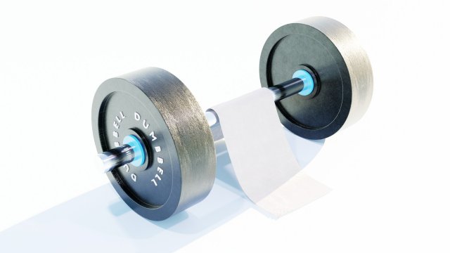 Barbell Modèle 3D .c4d .max .obj .3ds .fbx .stl .blend 