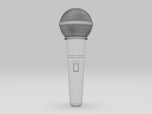 Microphone Modelo 3D