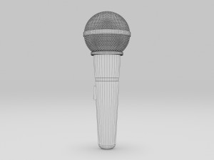 Microphone Modelo 3D