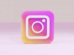 Instagram Logo 3D Model