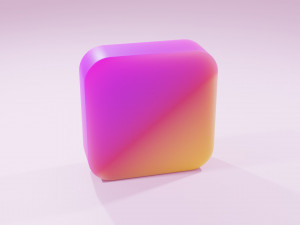 Instagram Logo 3D 模型