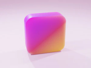 Instagram Logo 3D Model