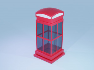 Phone Booth 3D Model