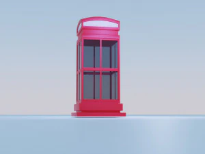 Phone Booth 3D Model