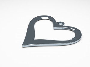 Heart Pendant Jewellery Model 3D