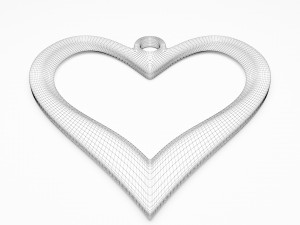 Heart Pendant Jewellery Modelo 3D