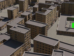 도시 건물 3D 모델