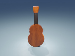 Ukulele Hawaiian Guitar 3D 模型