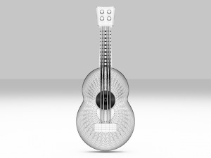 Ukulele Hawaiian Guitar 3D 模型