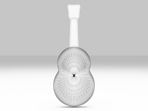 Ukulele Hawaiian Guitar 3D 模型