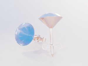 Diamond Earrings 3D 모델